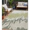 Homeroots 5' X 8' Sage And Ivory Abstract Washable Indoor Outdoor Area Rug 613603 - alternate 1