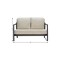 Homeroots 50" Beige Polypropylene Sofa 667660 - alternate 2