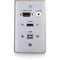 C2G HDMI, VGA, 3.5MM AUDIO AND USB PASS THROUGH SINGLE GANG WALL PLATE - ALUMINUM 39707 - alternate 2