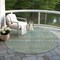 Homeroots 8' Teal Blue Gold And Taupe Round Southwestern Washable Indoor Outdoor Area Rug 615982 - alternate 4