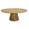Homeroots 72" Natural Solid Wood Pedestal Base Round Top Dining Table 605987 - alternate 7