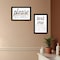 Homeroots Set Of Two Text Me If You Run Out of Toilet Paper While Seated Black Framed Print Wall Art, 2PK 408219 - alternate 2