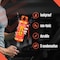 Squatz 40 Oz Poseidon Series Water Bottle for Protein and Fruit Shakes, Orange SQFIB-1O - alternate 3