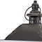 Homeroots Set of Two White And Black Distressed Ornate Glass Wood And Metal Floor Lantern Candle Holders, 2PK 517616 - alternate 3