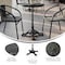 Flash Furniture Commercial All-Weather 24" Black Faux Marble HPL Tabletop with Black Bistro Base ST-RD24-BKMAR-SDAT2222-GG - alternate 6