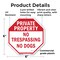 Signmission Private Property No Trespassing No, 6 Inch X 6 Inch, Plastic Sign OC-P-6-139 - alternate 7