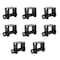 Mytee Products Sliding Winch, LL Double L Track Flatbed Trailer Truck Winches, 8PK WinchSx8 - alternate 1