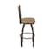 Holland Bar Stool Co Eleanor 30in Swivel Bar Stool with Bronze Finish, Medium Back and Canter Sand Seat 880 - alternate 4