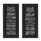 Homeroots Set Of Two Family and House Rules Black Framed Print Wall Art, 2PK 405713 - alternate 1