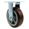 Service Caster 6 Inch Stainless Steel Polyurethane Wheel Rigid Caster with Ball Bearing SCC SCC-SS30R620-PPUB - alternate 1