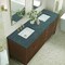 James Martin Vanities Myrrin 72'' D Vanity, Mid Century Walnut w/ Parisien Bleu Silestone Top w/FreePower Wireless Charger 485-V72-WLT-FPBL - alternate 6