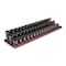 Tekton 3/8in Dr Shallow, Semi-Deep, and Deep 6pt Impact Socket Set w/Rails and Trays, 57pc (6-24 mm) SID91121 - alternate 1
