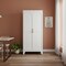 Homeroots 71in White Steel Pantry Or Storage Closet With Arched Panel Doors 683399 - alternate 4