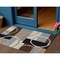 Homeroots 3' X 5' Pewter Gray And Black Geometric Washable Indoor Outdoor Area Rug 612587 - alternate 1