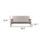Homeroots 69" Beige Polyester Sofa With Brown Legs 396458 - alternate 3