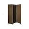 Homeroots 71" Brown Folding Three Panel Screen Room Divider 370414 - alternate 3