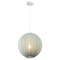 Jonathan Y Sia 16" 1-Light Scandinavian Japandi Adjustable Lantern Metal w/Ribbed Cocoon Globe Shade LED Pendan JYL4206B - alternate 1