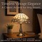Lavish Home Tiffany Table Lamp with Stained Glass Shade, Silver, 14 inx23 in 72-TIFF-11 - alternate 3