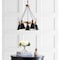 Jonathan Y Apollo 22" 5-Light Metal LED Pendant, Black/Brass Gold JYL6135A - alternate 5