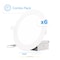 Infibrite 6 In 5000K Daylight 12W 1050LM Thin LED Ceiling Light Kit, Dimmable, Wet Rated, 6PK IB-002-5-12W-WH-6PK - alternate 1