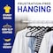 Lifemaster Velvet Non-Slip Hangers, Black Plastic, 360 Deg Swivel Hook, Space-Saving, 50PK LMVEL50 - alternate 4
