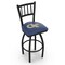 Holland Bar Stool Co 36" Blk Wrinkle Georgia Tech Swivel Bar Stool, Jailhouse Back L01836GATech - alternate 1