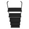 Homeroots 72" Black Metal and Wood Five Tier Bookcase 489800 - alternate 3