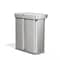 Simplehuman 58 Liter (24L/34L) / 15 Gal. Sensor Trash Can, Flat, Brushed, Stainless Steel ST2050 - alternate 1