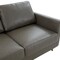Leisuremod Lincoln Upholstered Leather Sofa with Gold Frame, Grey LA83GR-L - alternate 4