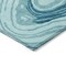 Homeroots 8' X 10' Turquoise Teal Blue And Gray Abstract Washable Indoor Outdoor Area Rug 601311 - alternate 4