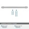 Amerock Destine 7-9/16 inch 192mm Center-to-Center Polished Chrome Cabinet Pull BP3690126 - alternate 3
