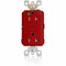 Leviton AFCI Receptacle 20A HG/TR Red AFTR2-HGR - alternate 1