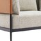 Homeroots 57in Gray and Black Loveseat 573986 - alternate 6