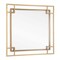 Homeroots 22" Gold Metal Square Accent Mirror 574049 - alternate 3