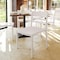 Flash Furniture Bridgeport Indoor-Outdoor Stacking Patio Chair w/Slatted Backrest, All-Weather Resin Chair, White DHF-317-APP-WH-GG - alternate 4