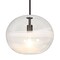 Besa Lighting Geno Stem Pendant, Vapor Clear, Black Finish, 1x60W Incandescent 1TT-GENOCL-BK - alternate 1
