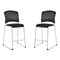 Office Star Products 886 Series Tall Stacking Visitor Chairs, Freeflex Coal 88657C2-30 - alternate 1