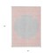 Homeroots 3' X 5' Pink And Silver Striped Washable Indoor Outdoor Area Rug 597187 - alternate 2