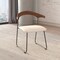 Leisuremod Lyra Collection Modern Chair in Walnut Color back and Taupe Seat LCWB-41TP - alternate 3