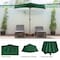 Villacera 9ft Half Umbrella, Forest Green 83-OUT5462 - alternate 4