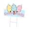 Signmission Cotton Candy Die Cut Yard Sign & Stake outdoor plastic coroplast window, C-DC-1824-Cotton Candy19 C-DC-1824-Cotton Candy19 - alternate 1