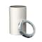 Gatco Modern Round 3 Gal. Wastebasket, Matte Pearl/Chrome Lid 1931C - alternate 3