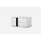 Homeroots 18" White Two Drawers Nightstand 370749 - alternate 3