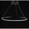 Jonathan Y Brice 23.75" Modern Contemporary Metal Round Integrated LED Pendant, Matte Black JYL7203A - alternate 9