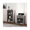 Whalen Fallbrook Printer Stand, Engineered Wood, 3 Shelves, 1 Drawer, 24in x 20in x 30.25in, Smoked Ash SPUS-FBPS-GM - alternate 5