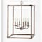 Jonathan Y Magnolia 16.2" 6-Light Adjustable Iron Rustic Farmhouse LED Pendant, Brown JYL7476A - alternate 5