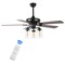 Jonathan Y Lucas 52" 3-Light Rustic Industrial Iron/Wood/Seeded Glass Mobile-App/Remote-Controlled LED Ceiling JYL9614A - alternate 5