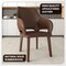 Leisuremod Vivara Collection Modern Dining Chair in Dark Brown VC23DBR - alternate 3