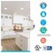 Bulbrite 75 Watt Equivalent 4 DWNLGT Dimmable Medium Screw LED Light Bulb Cool White Light 4000K, 4PK 862654 - alternate 5