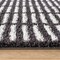 World Rug Gallery Bohemian Stripe Lines Shag Area Rug 2 ft x 3 ft Anthracite WR128ANTHRACITE2X3 - alternate 4